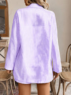 Conjunto Elegante de Camisa a Rayas y Shorts para Mujer – Estilo Casual y Moderno de Verano