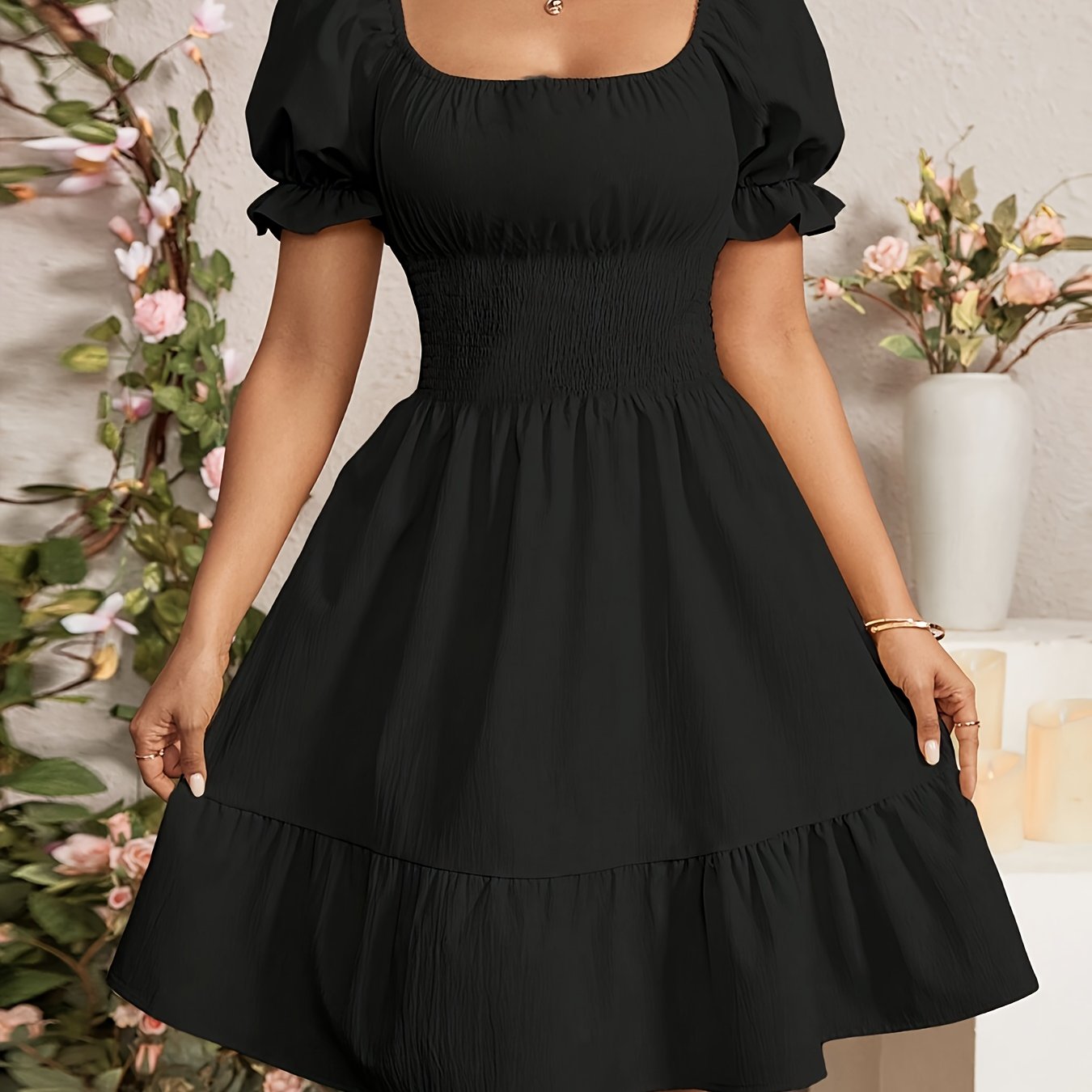 Vestido A-Line Elegante para Mujer – Estilo Moderno para Oficina y Uso Diario