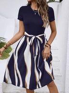 Vestido Elegante de Verano para Mujer con Cinturón