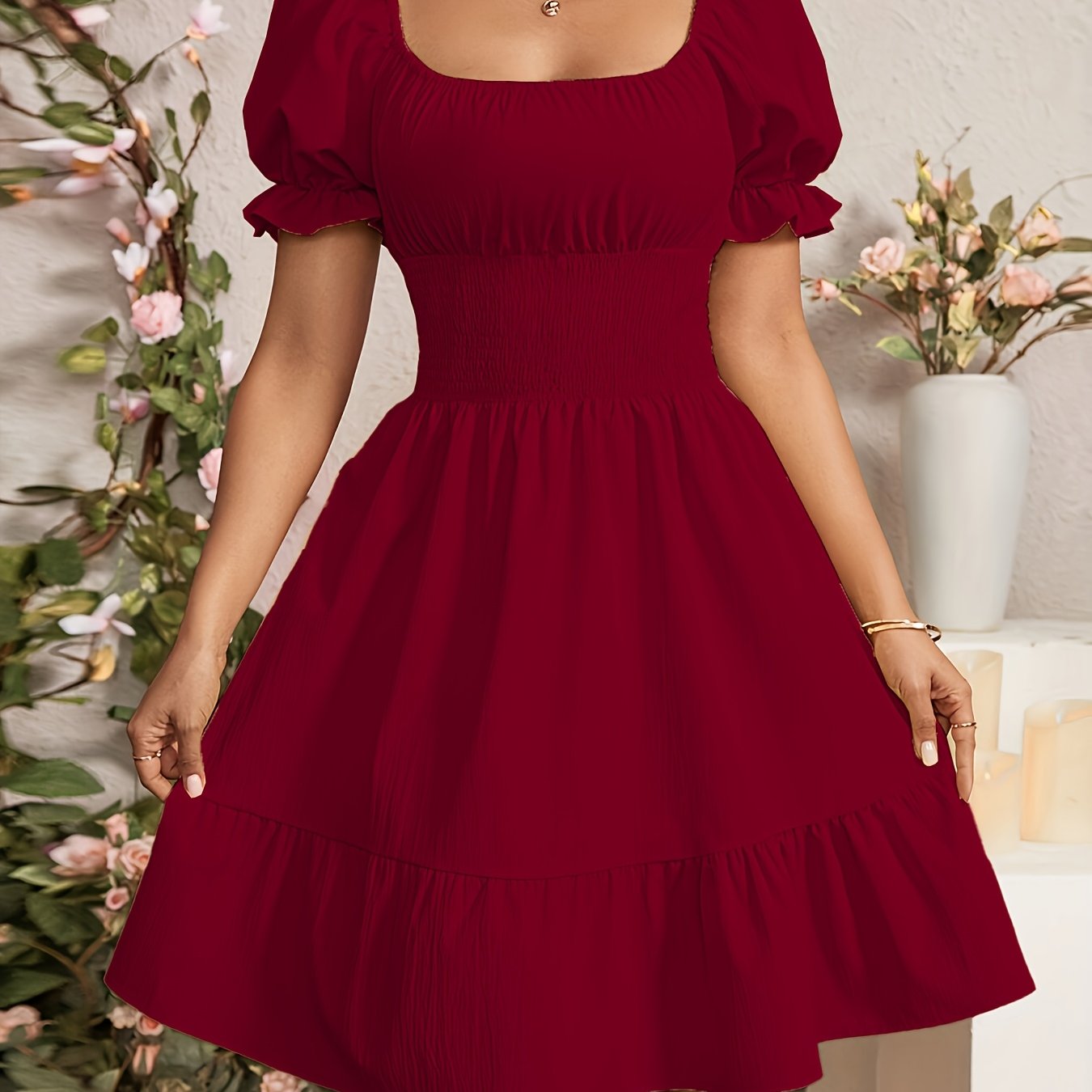 Vestido A-Line Elegante para Mujer – Estilo Moderno para Oficina y Uso Diario