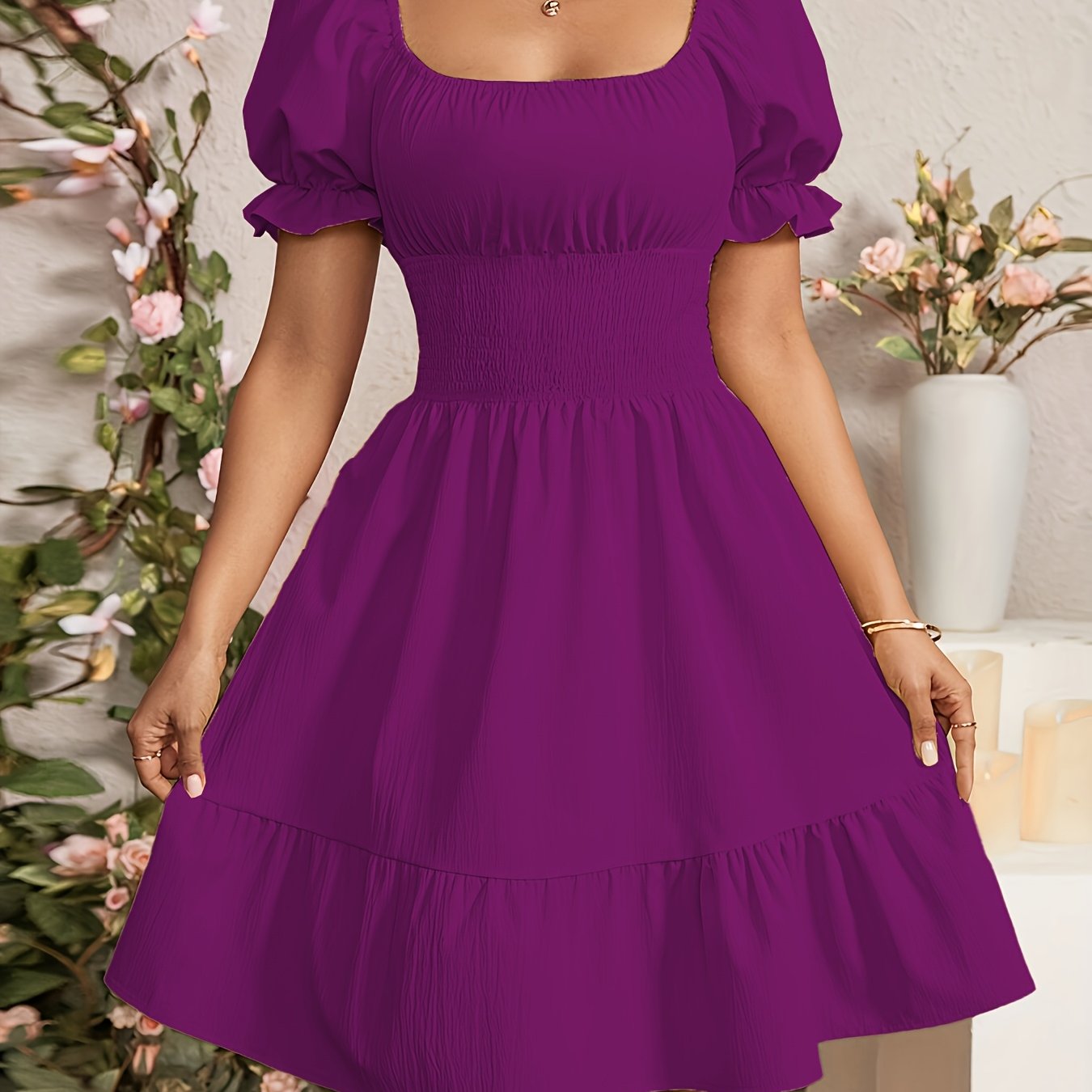 Vestido A-Line Elegante para Mujer – Estilo Moderno para Oficina y Uso Diario