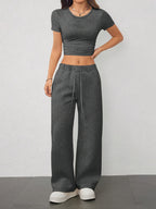 Conjunto de Top Sin Mangas y Pantalón para Mujer – 2 Piezas Elegante