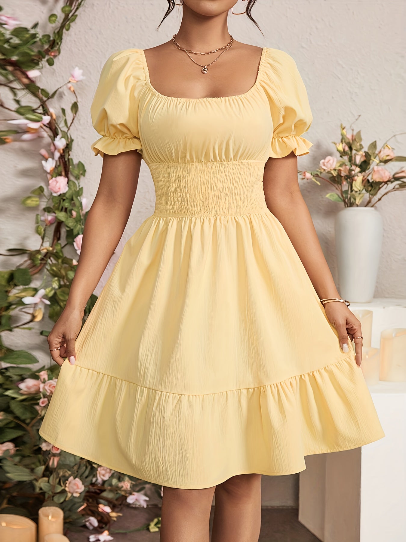 Vestido A-Line Elegante para Mujer – Estilo Moderno para Oficina y Uso Diario