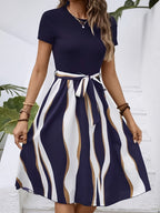 Vestido Elegante de Verano para Mujer con Cinturón