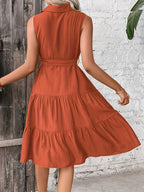 Vestido Largo de Playa con Volantes para Mujer