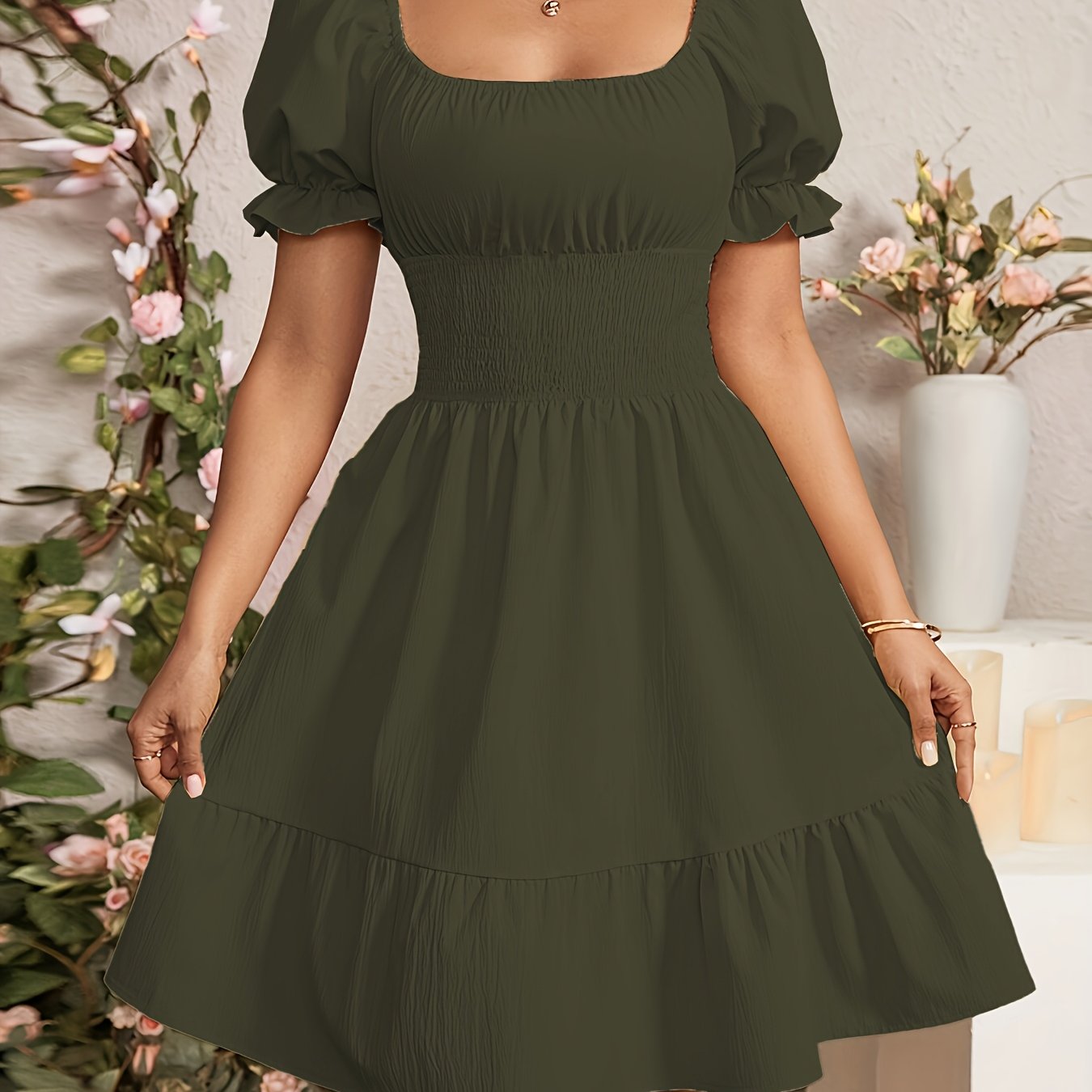 Vestido A-Line Elegante para Mujer – Estilo Moderno para Oficina y Uso Diario