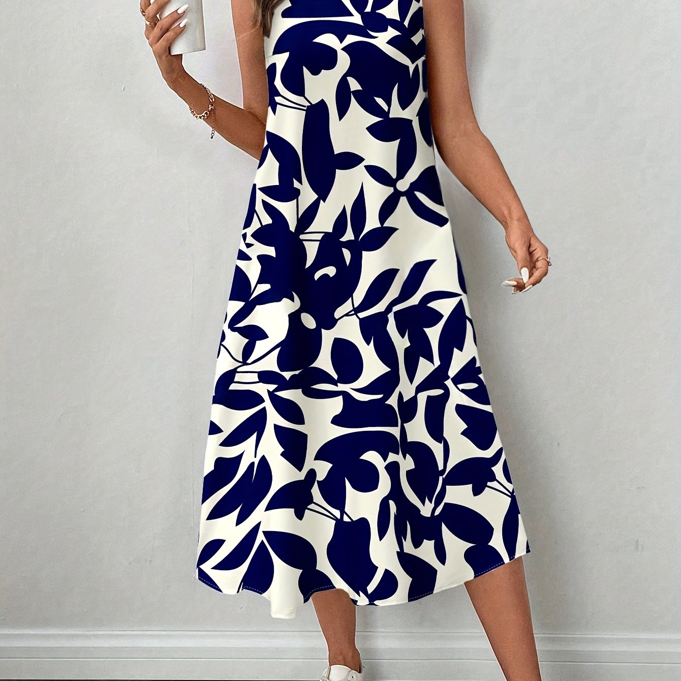 Vestido Floral Sin Mangas para Mujer – Estilo Verano