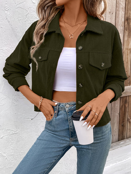 Chaqueta Casual de Otoño para Mujer con Botones