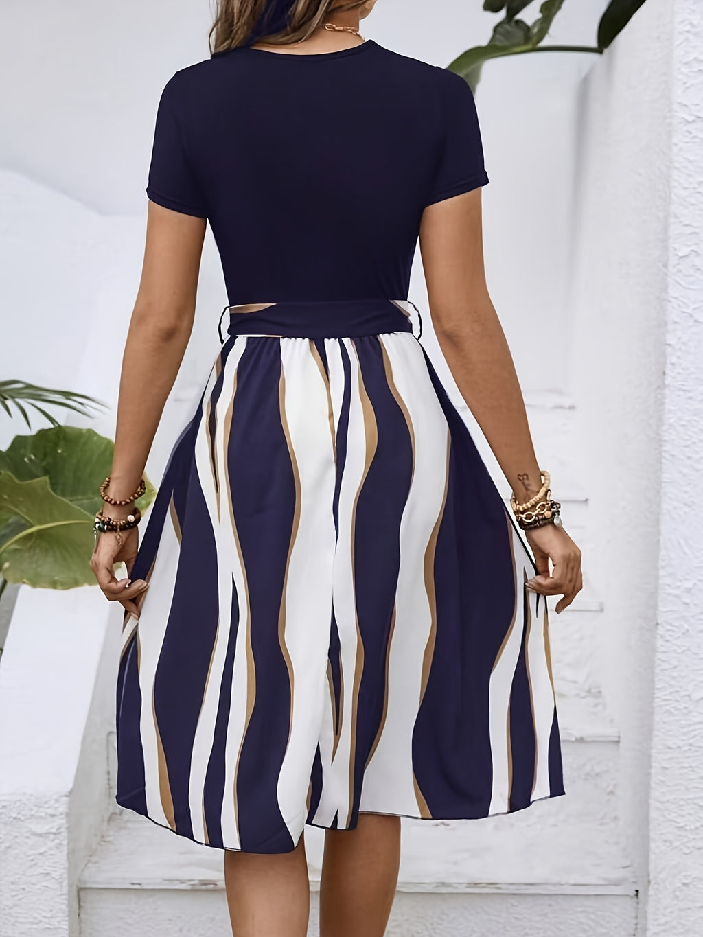 Vestido Elegante de Verano para Mujer con Cinturón