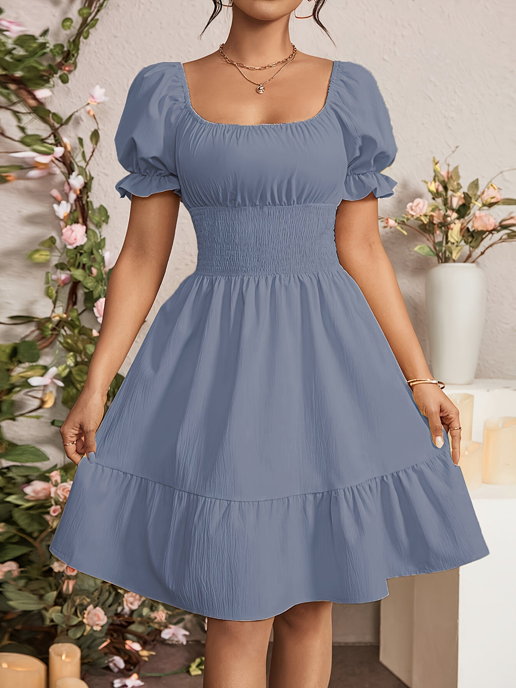 Vestido A-Line Elegante para Mujer – Estilo Moderno para Oficina y Uso Diario