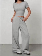 Conjunto de Top Sin Mangas y Pantalón para Mujer – 2 Piezas Elegante